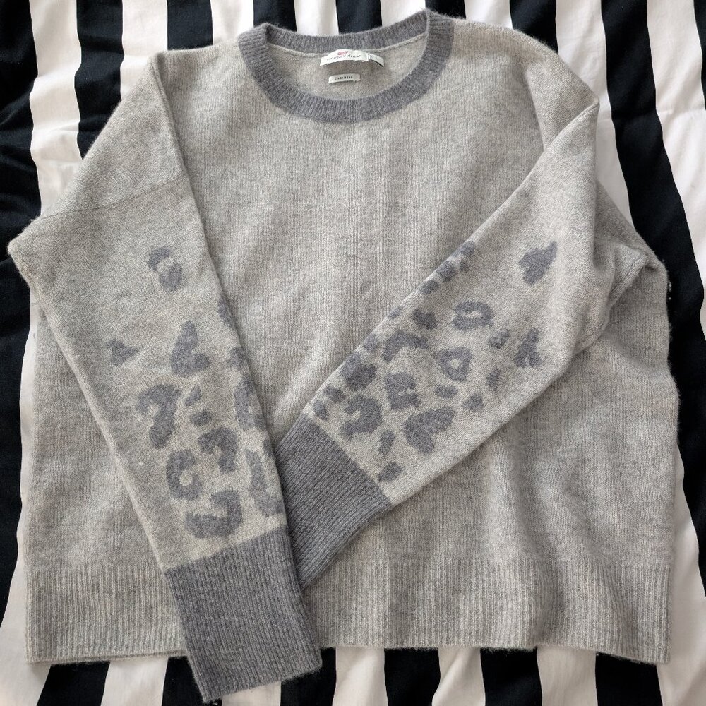 Vineyard Vines Animal Print Cashmere Sweater